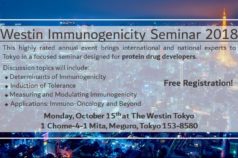 Westin Immunogenicity Seminar 2018 - October 15th, 2018 (Updated)