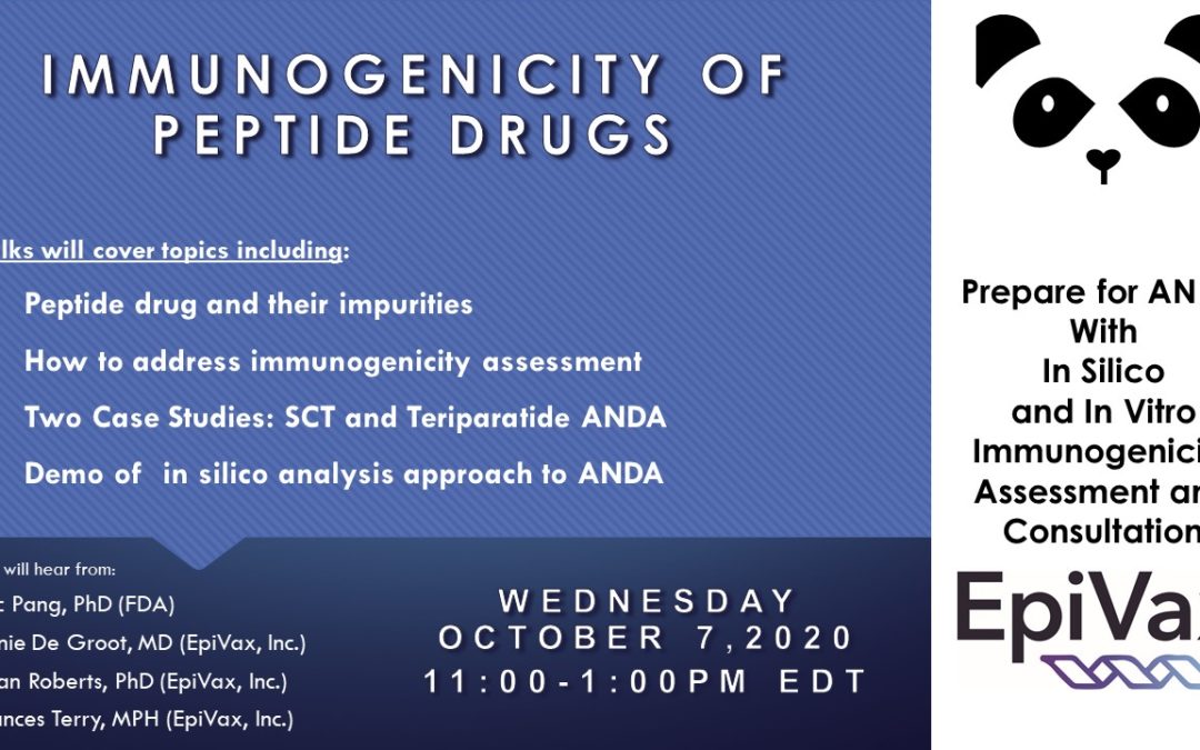 PANDA: Immunogenicity of Peptide Drugs Webinar with Live Q&A