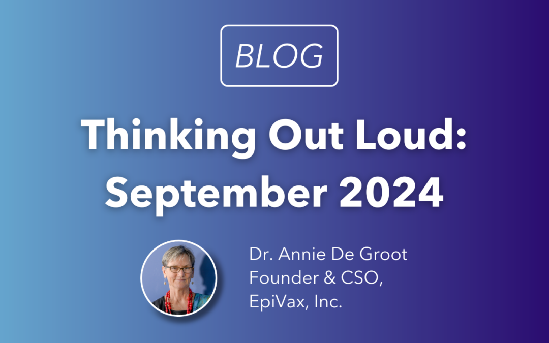 Thinking Out Loud: September 2024