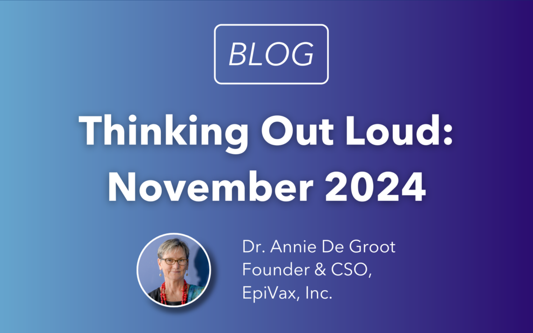 Thinking Out Loud: November 2024