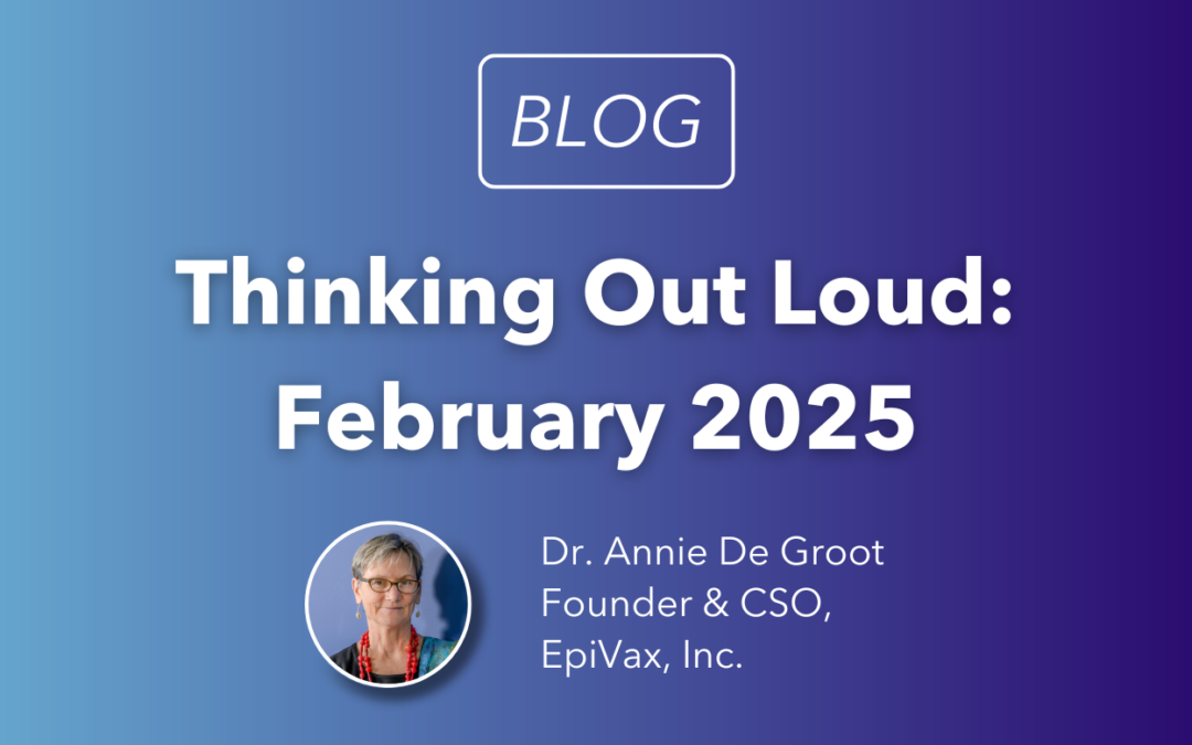 Thinking Out Loud in February